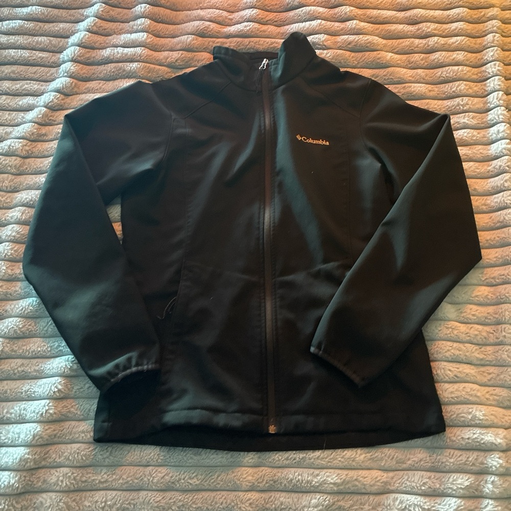 Columbia Black Outerwear with Gold Logo